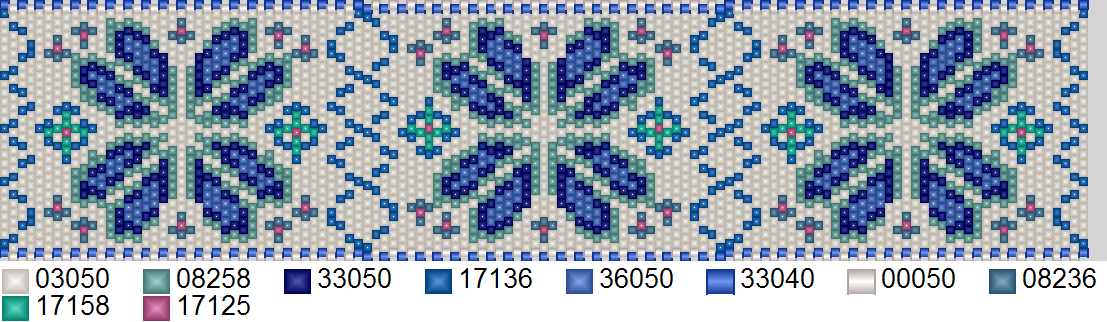 Classic peyote design pattern created in PeyoteCreator software
